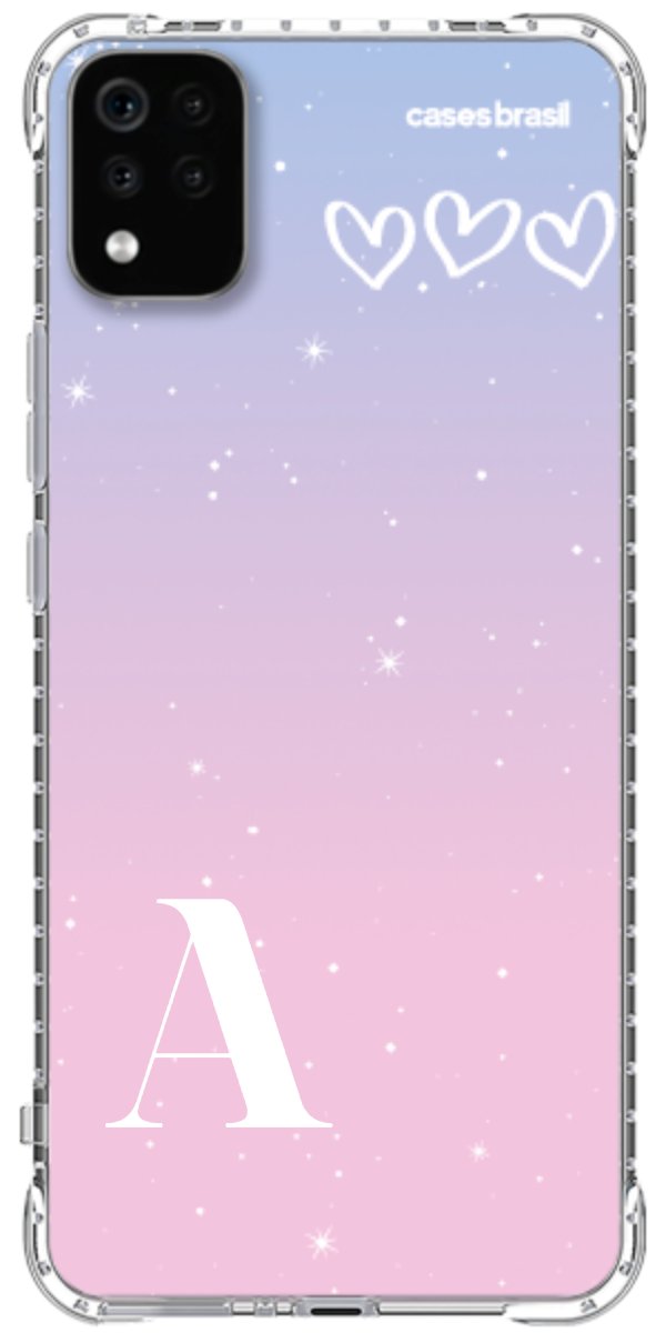 Capinha para Celular Degradê com Sua Inicial