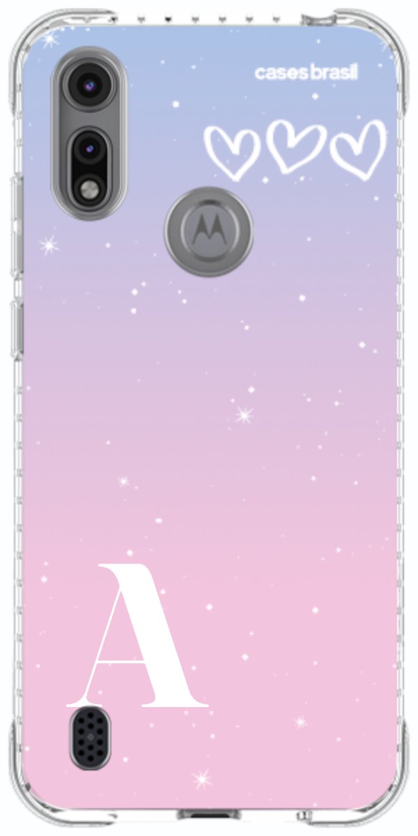 Capinha para Celular Degradê com Sua Inicial