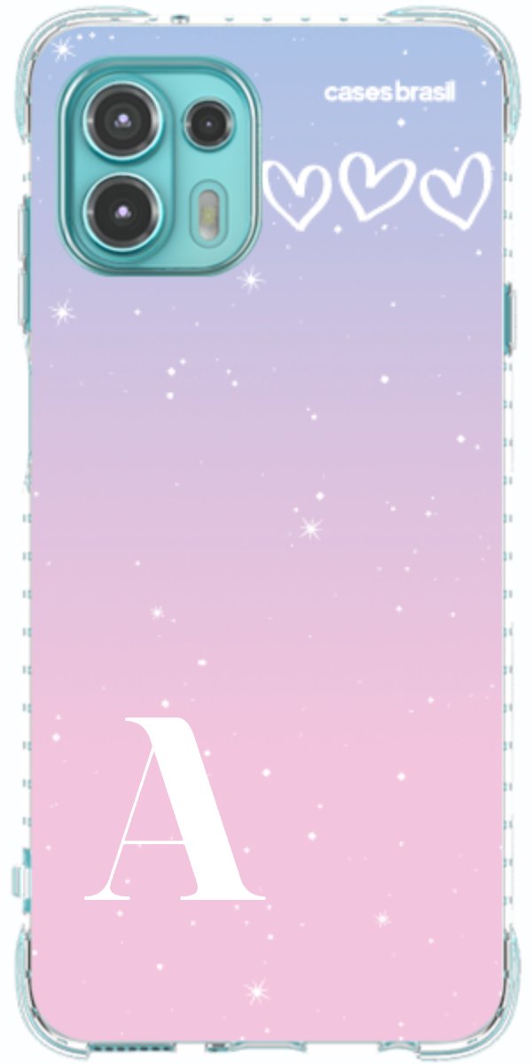 Capinha para Celular Degradê com Sua Inicial