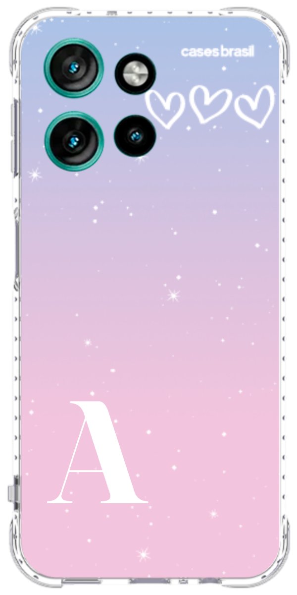 Capinha para Celular Degradê com Sua Inicial