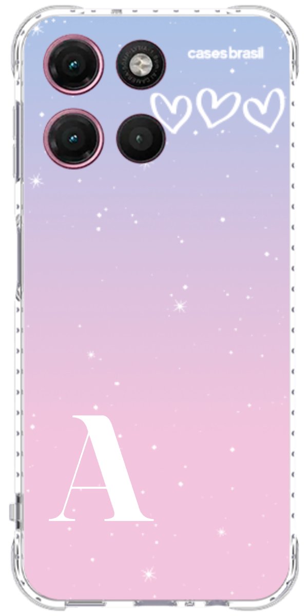 Capinha para Celular Degradê com Sua Inicial