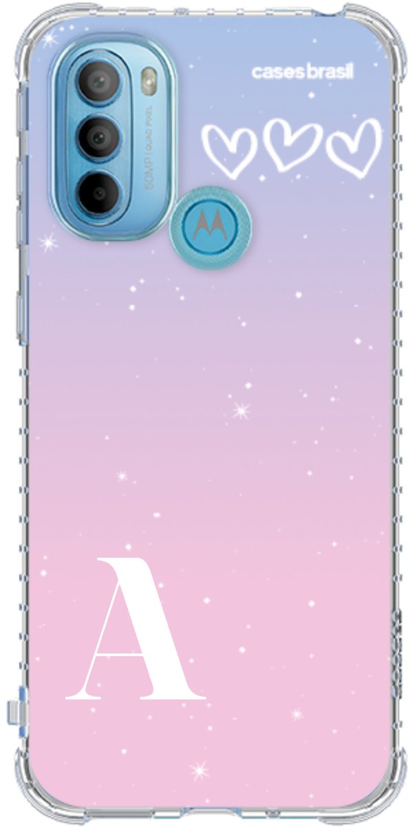 Capinha para Celular Degradê com Sua Inicial