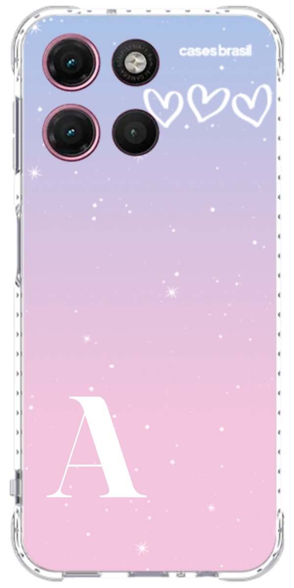 Capinha para Celular Degradê com Sua Inicial