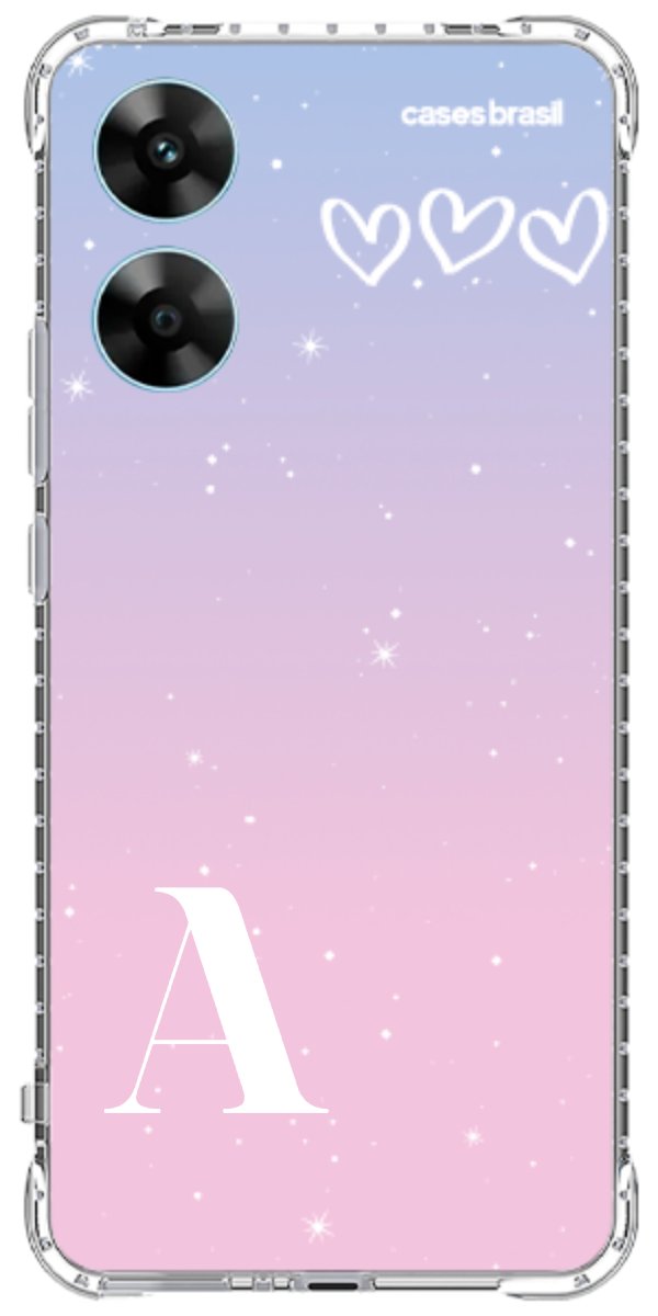 Capinha para Celular Degradê com Sua Inicial
