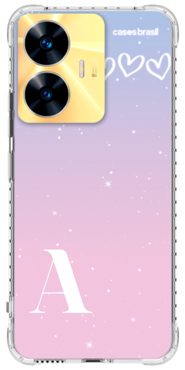 Capinha para Celular Degradê com Sua Inicial