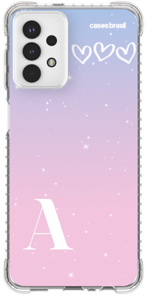 Capinha para Celular Degradê com Sua Inicial