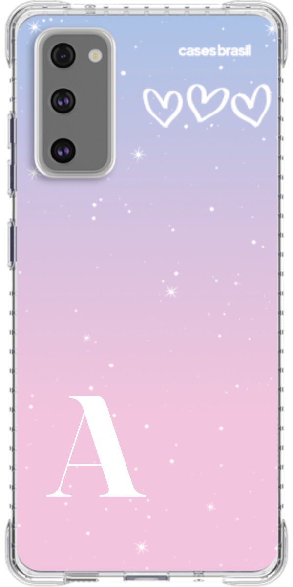 Capinha para Celular Degradê com Sua Inicial