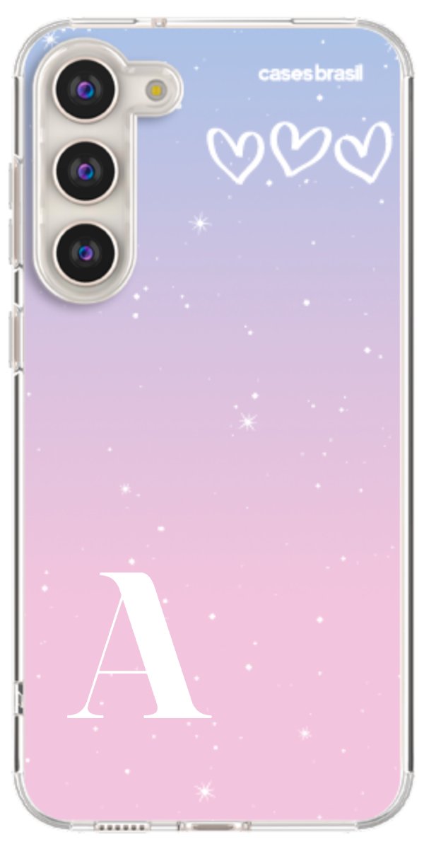 Capinha para Celular Degradê com Sua Inicial