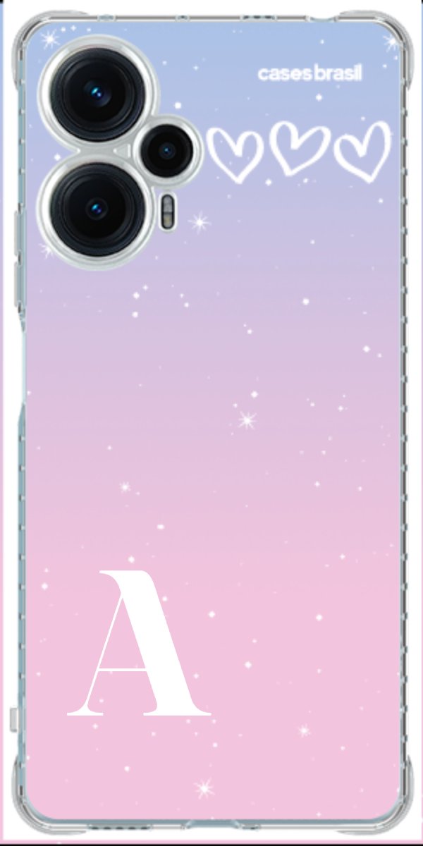 Capinha para Celular Degradê com Sua Inicial