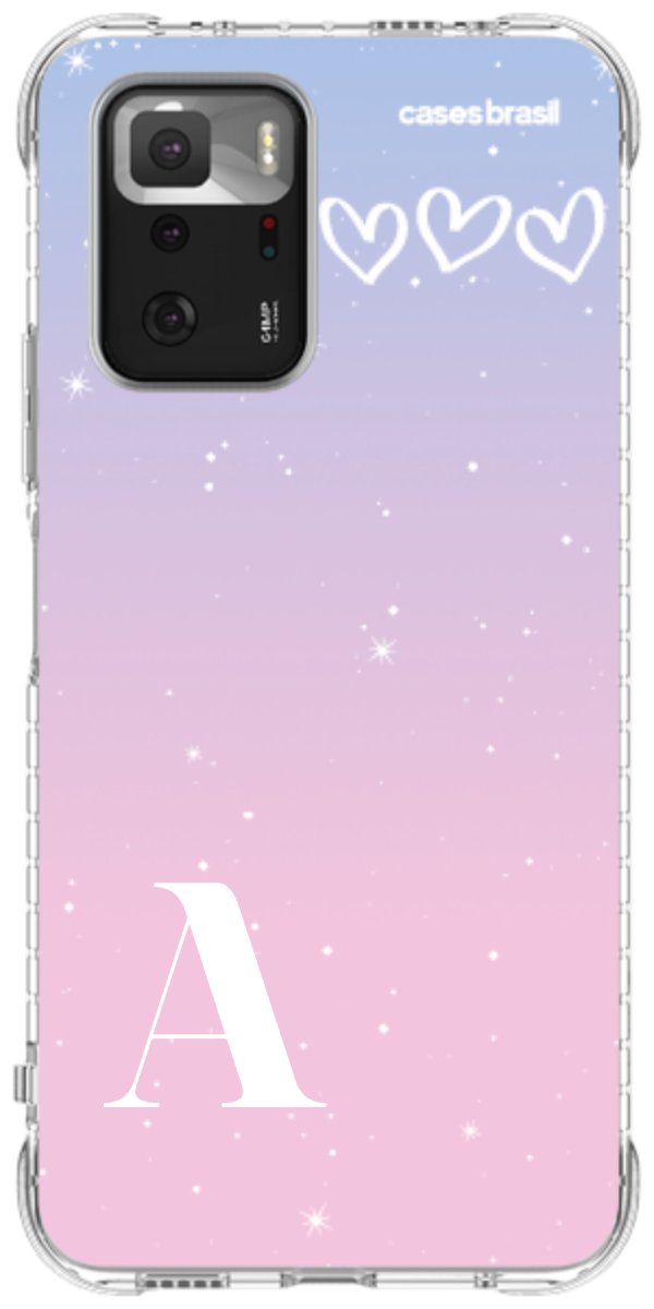 Capinha para Celular Degradê com Sua Inicial