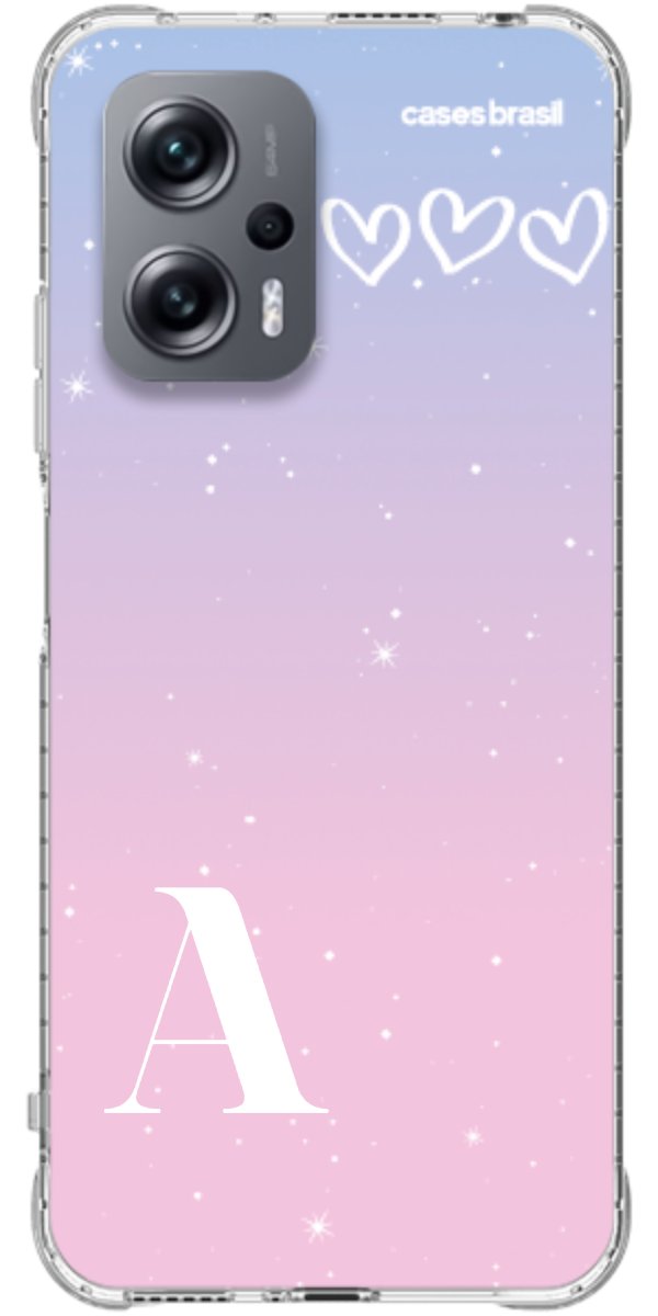 Capinha para Celular Degradê com Sua Inicial