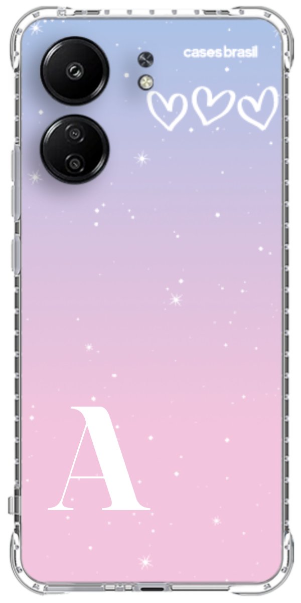 Capinha para Celular Degradê com Sua Inicial