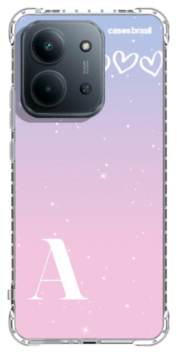 Capinha para Celular Degradê com Sua Inicial
