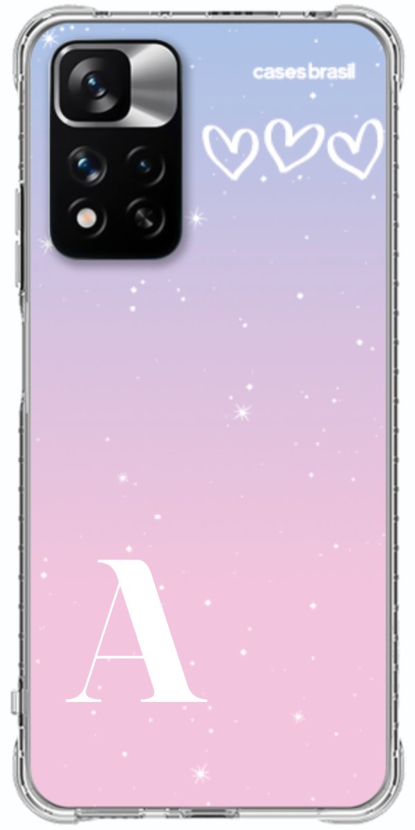Capinha para Celular Degradê com Sua Inicial