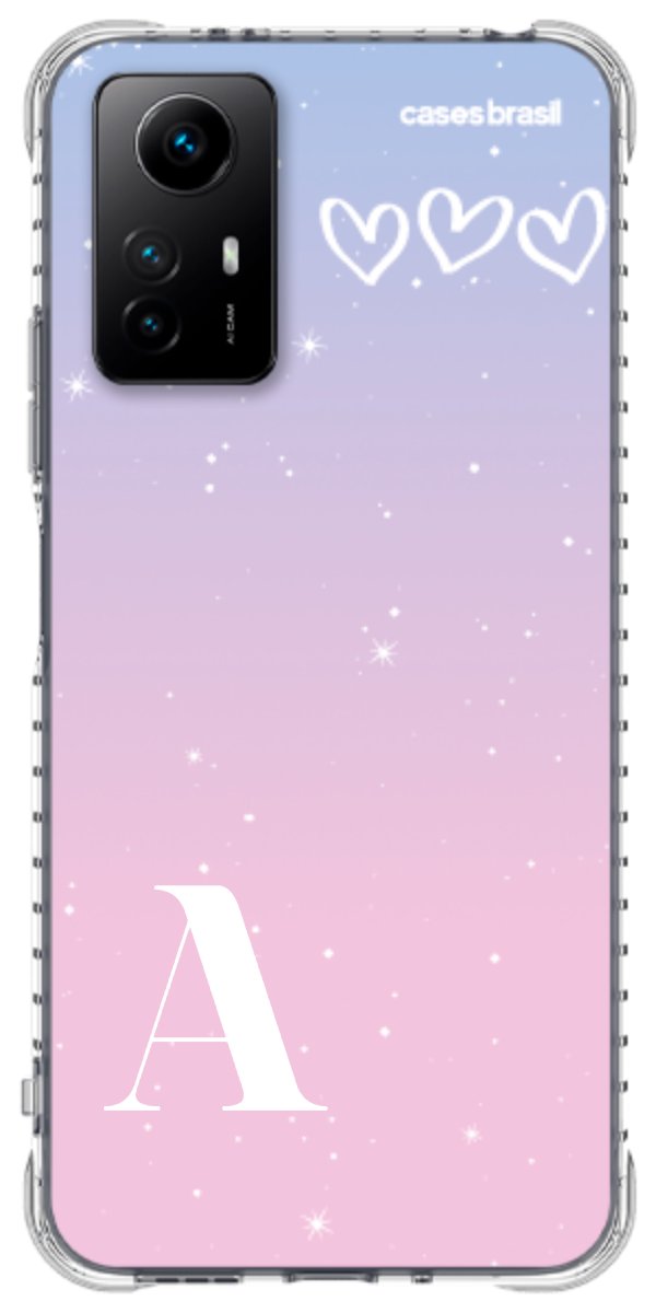Capinha para Celular Degradê com Sua Inicial