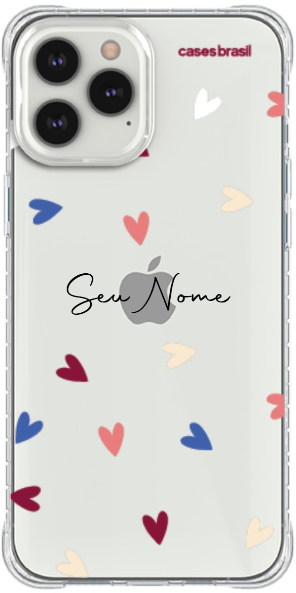 Capinha para Celular Corações Coloridos