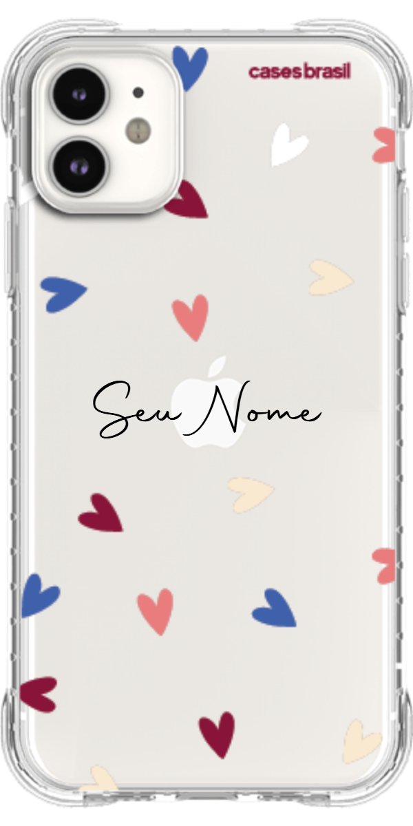 Capinha para Celular Corações Coloridos