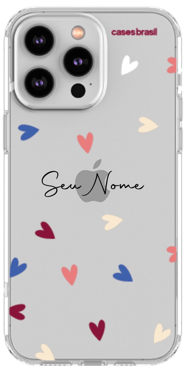 Capinha para Celular Corações Coloridos