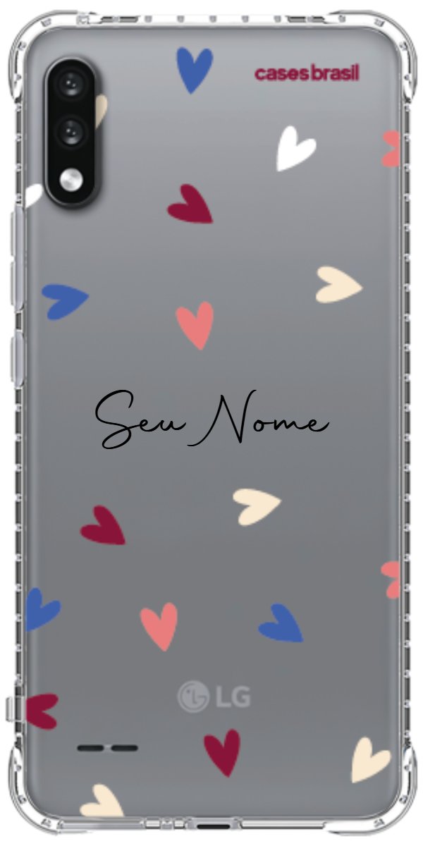 Capinha para Celular Corações Coloridos