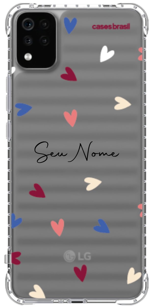 Capinha para Celular Corações Coloridos