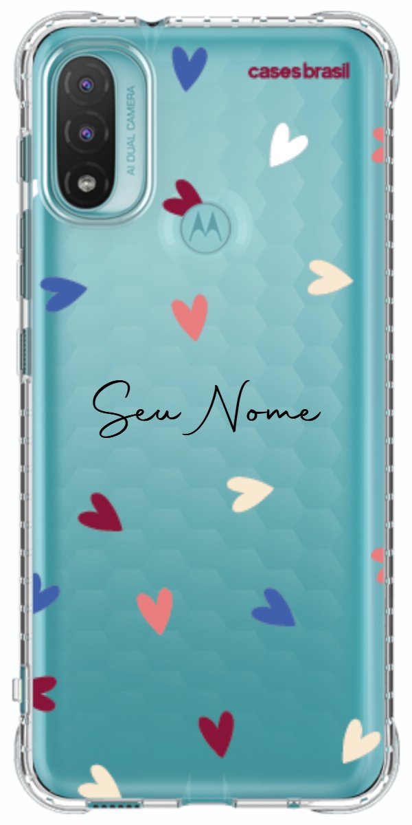 Capinha para Celular Corações Coloridos