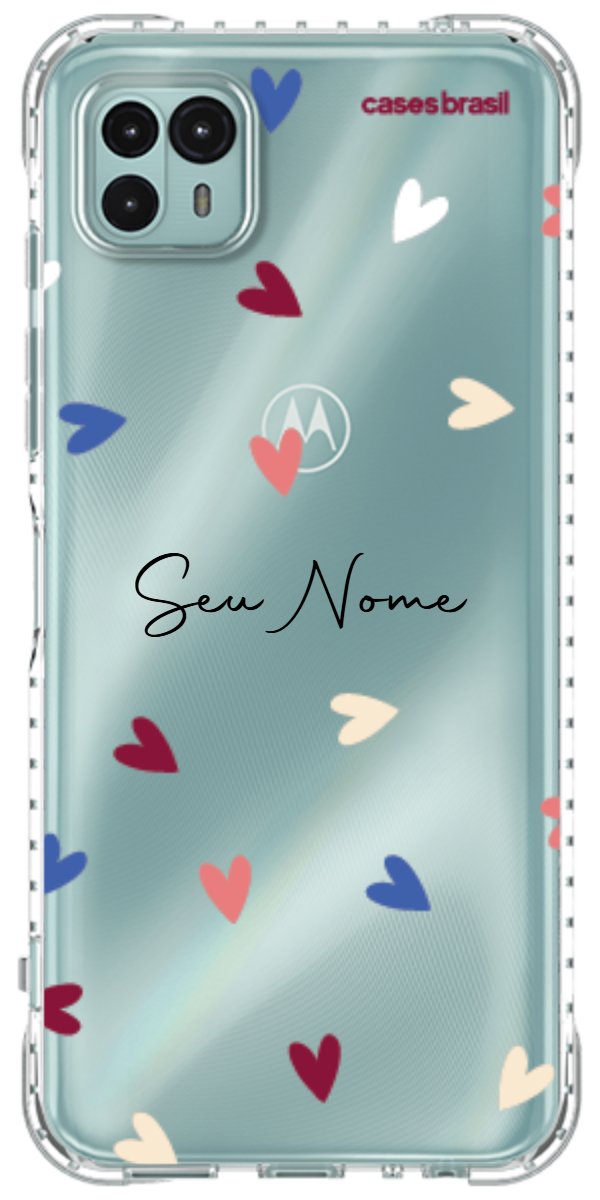 Capinha para Celular Corações Coloridos