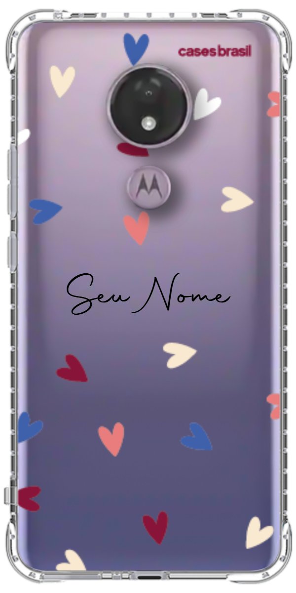 Capinha para Celular Corações Coloridos