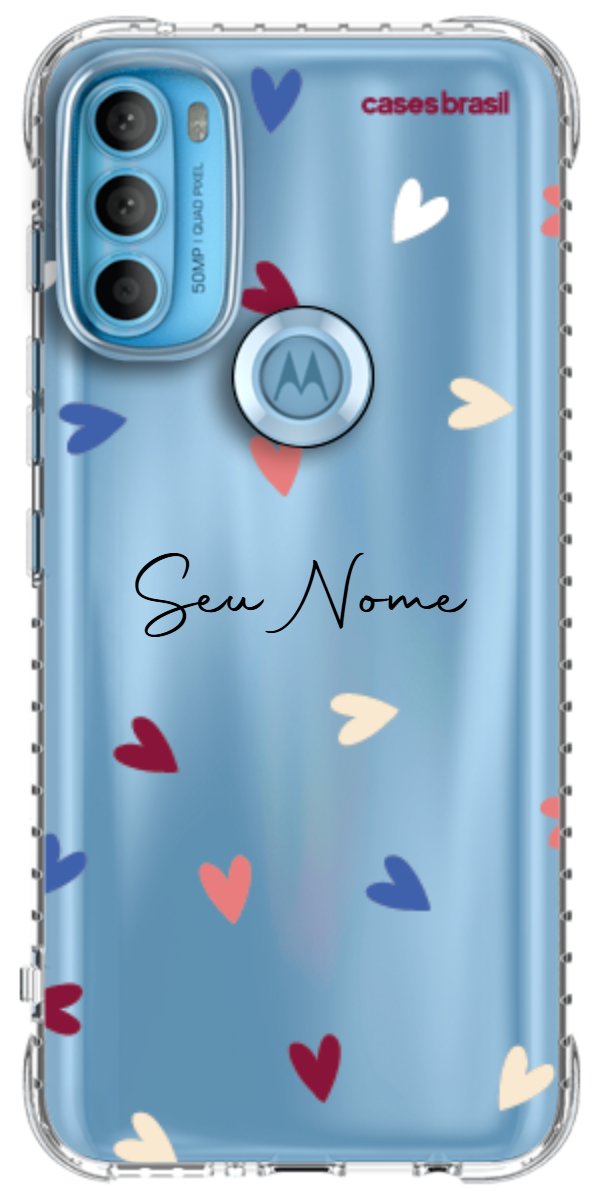 Capinha para Celular Corações Coloridos