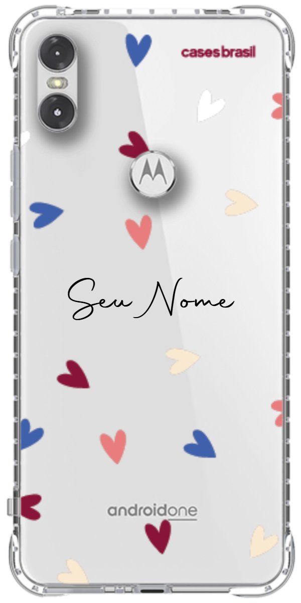 Capinha para Celular Corações Coloridos