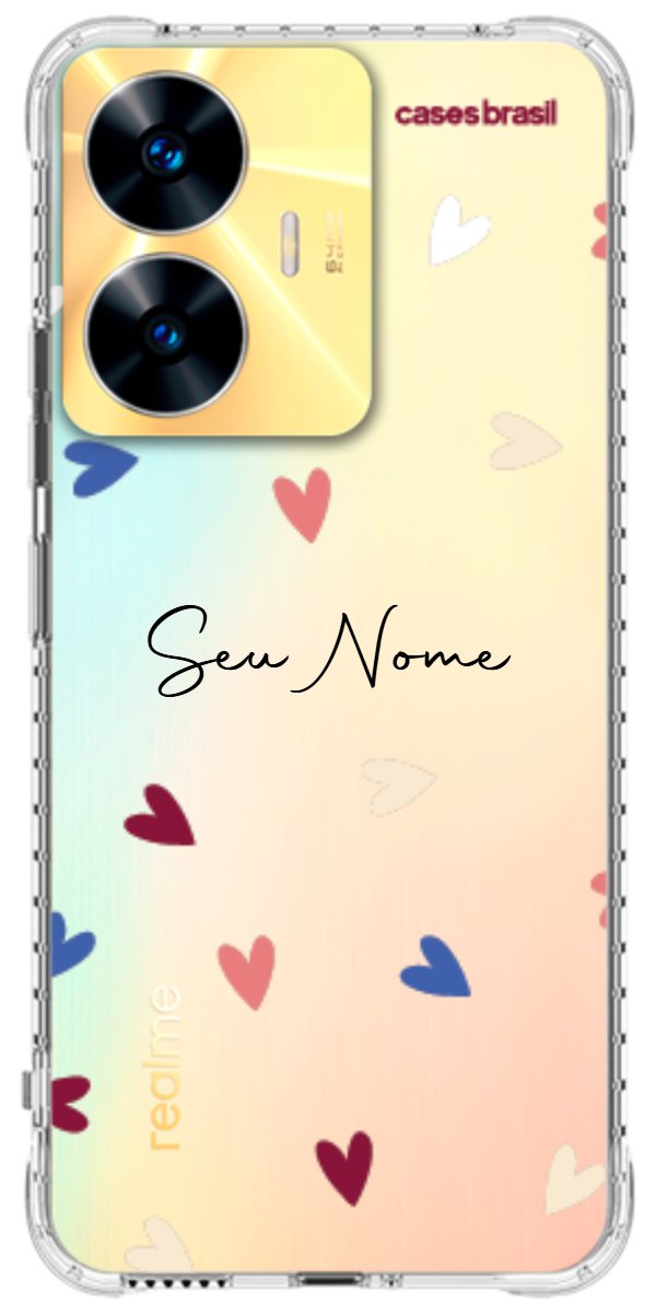 Capinha para Celular Corações Coloridos