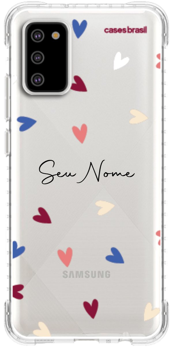 Capinha para Celular Corações Coloridos