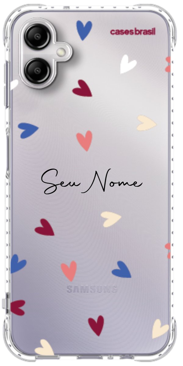 Capinha para Celular Corações Coloridos
