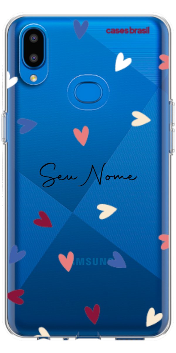 Capinha para Celular Corações Coloridos