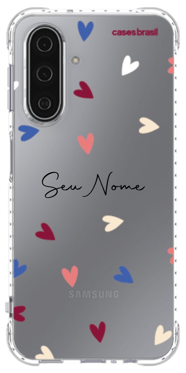 Capinha para Celular Corações Coloridos