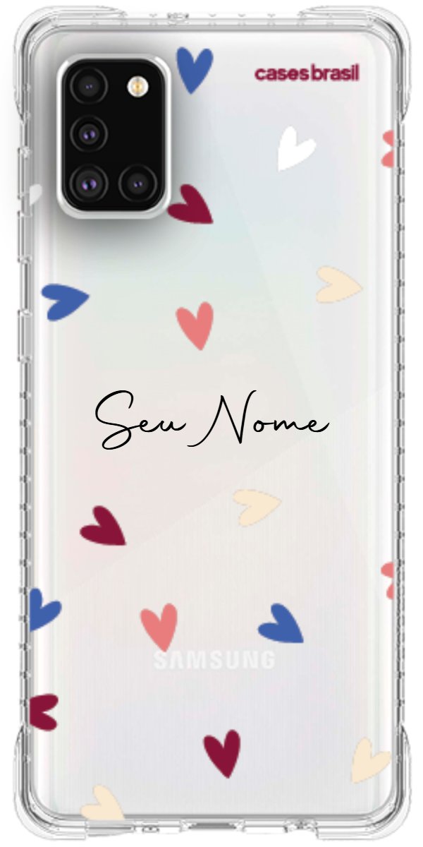 Capinha para Celular Corações Coloridos