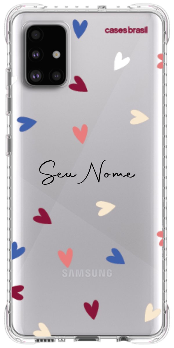 Capinha para Celular Corações Coloridos