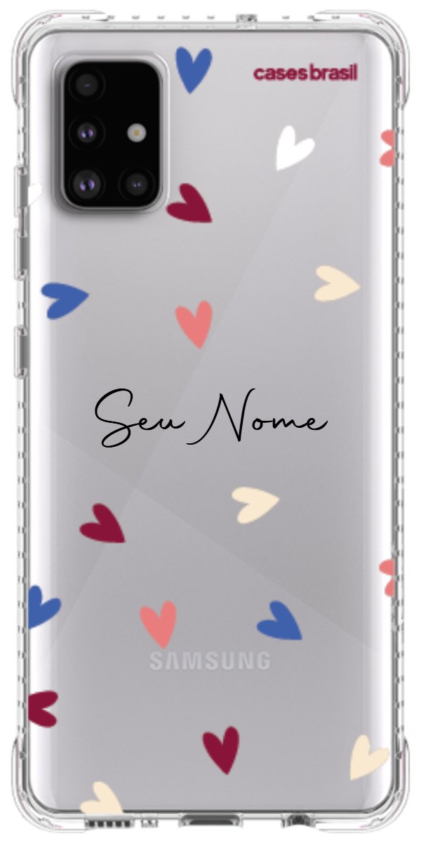 Capinha para Celular Corações Coloridos
