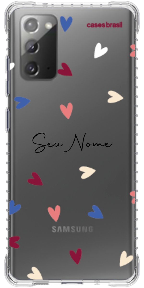 Capinha para Celular Corações Coloridos