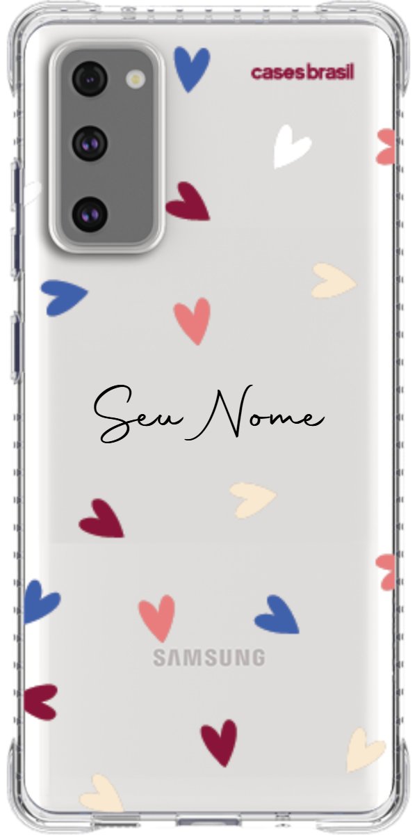 Capinha para Celular Corações Coloridos