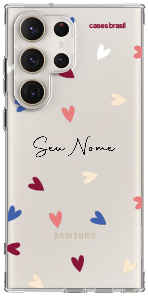 Capinha para Celular Corações Coloridos