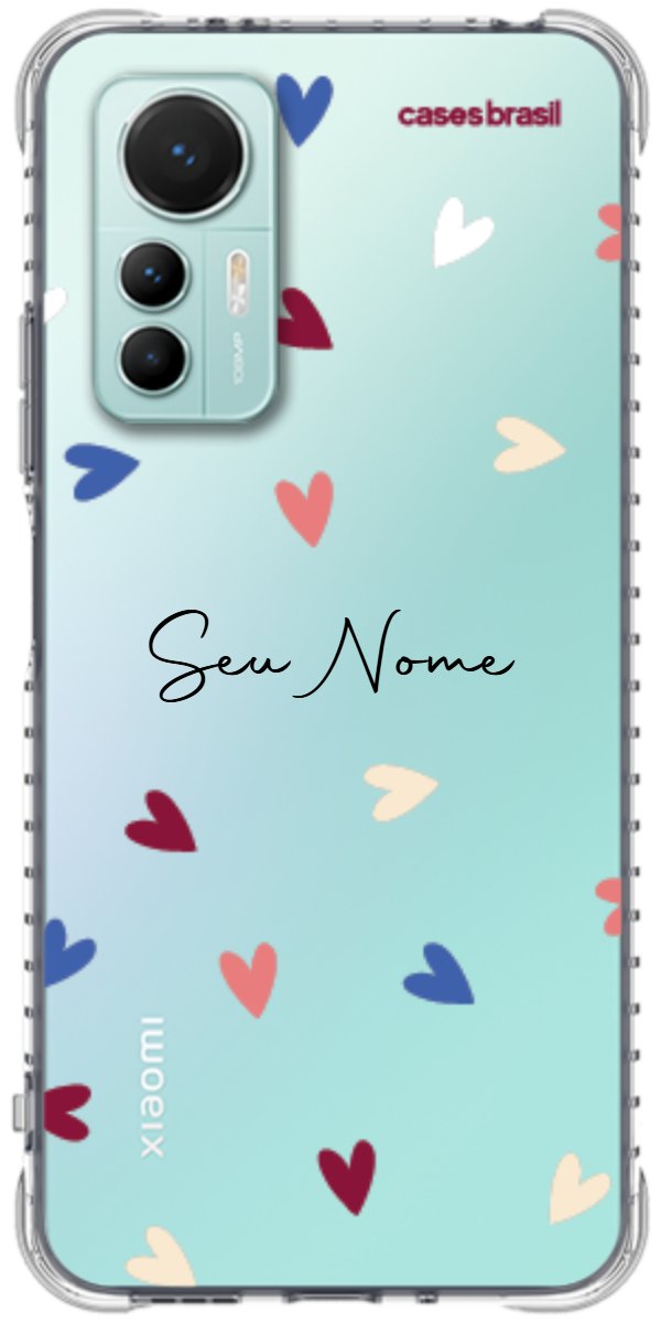 Capinha para Celular Corações Coloridos