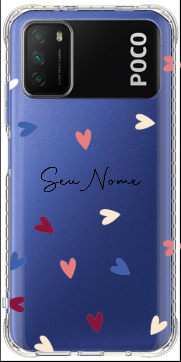 Capinha para Celular Corações Coloridos