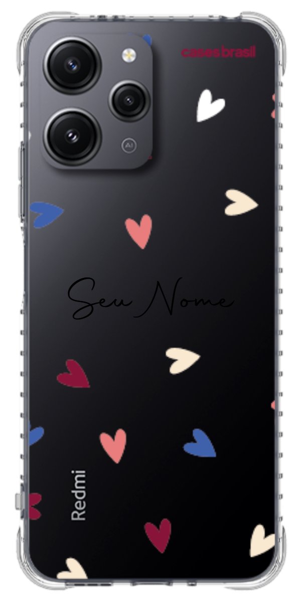 Capinha para Celular Corações Coloridos
