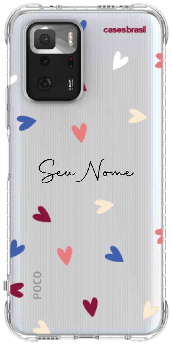 Capinha para Celular Corações Coloridos