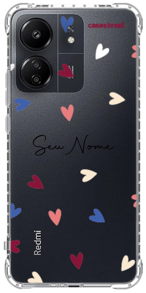 Capinha para Celular Corações Coloridos