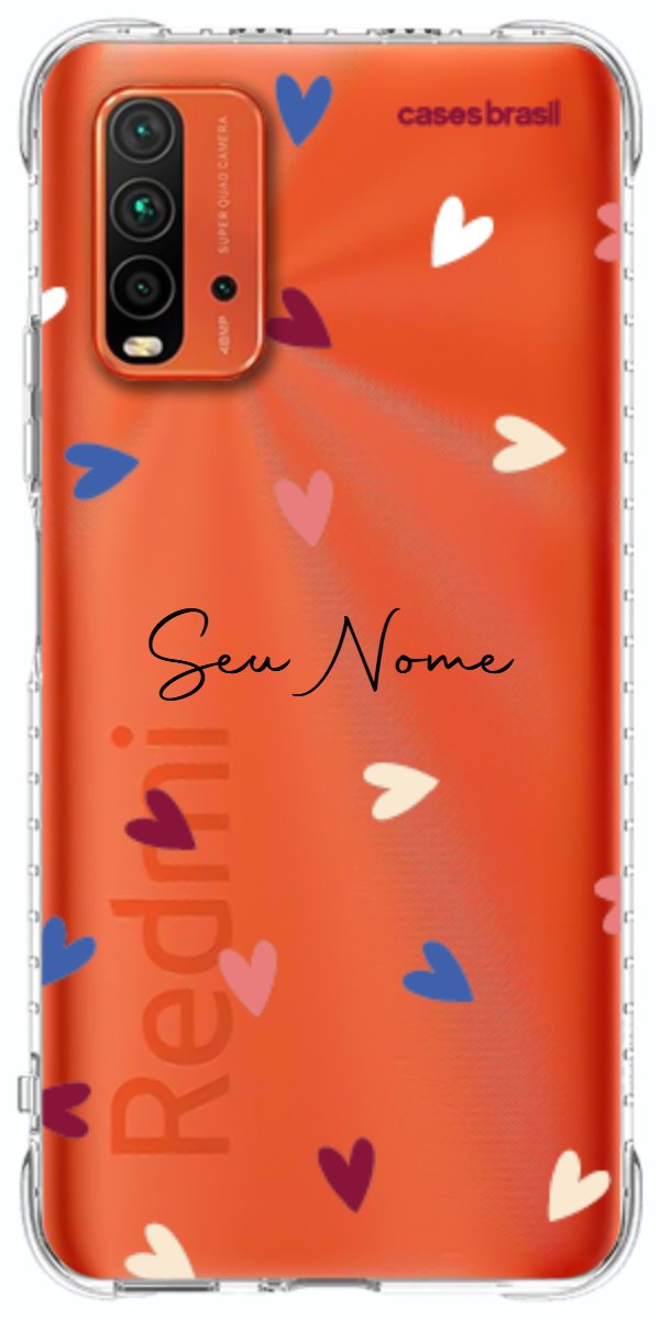 Capinha para Celular Corações Coloridos