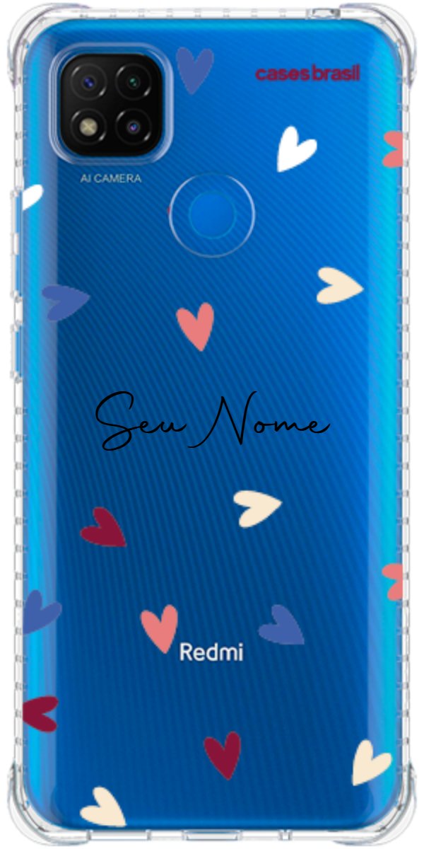 Capinha para Celular Corações Coloridos