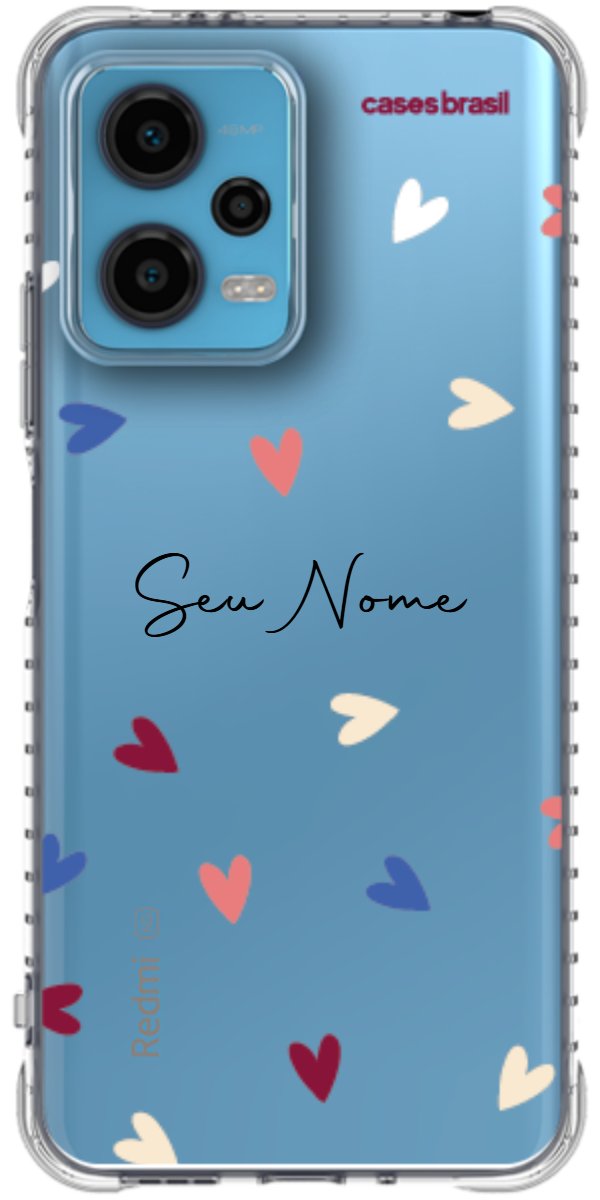 Capinha para Celular Corações Coloridos