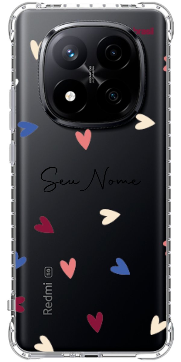 Capinha para Celular Corações Coloridos