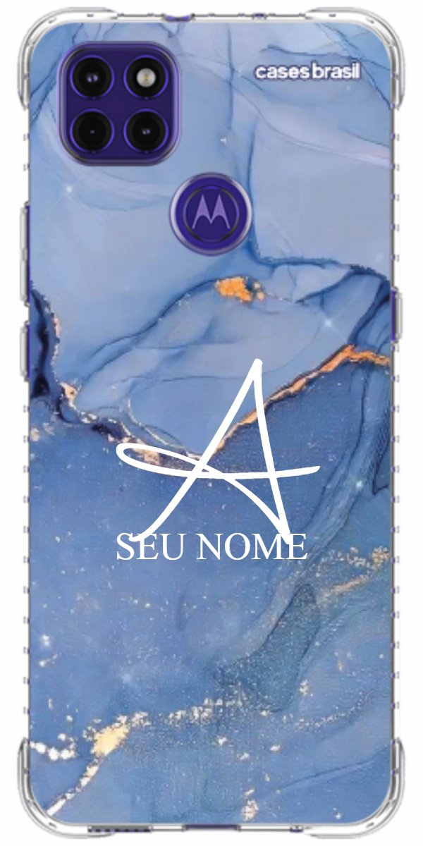 Capinha para Celular Textura Marmorizada Azul